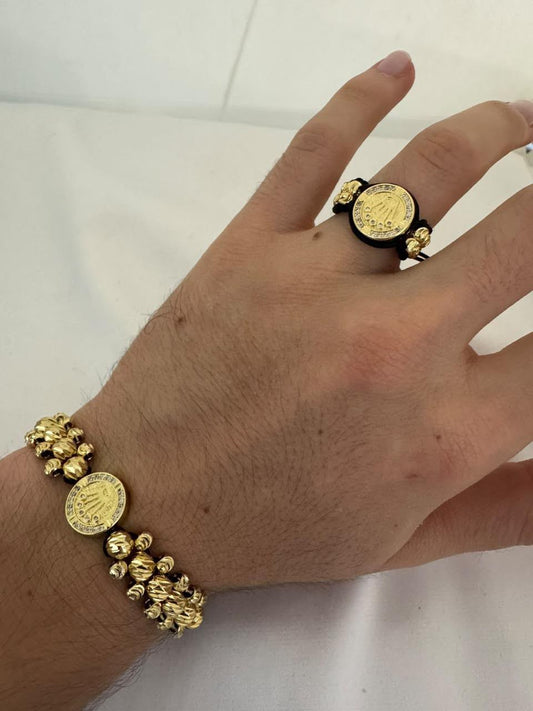 SET PULSERA+ANILLO EN ORO LAMINADO🔥🤩